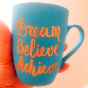 Turqouise colored mug super cute! brand new!